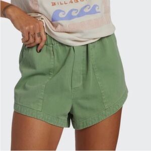 Billabong Small Shorts A/Div Safari Cloud Forest Green 100% cotton pockets NWT